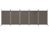 Sobna pregrada s 5 panela antracit 433x180 cm od tkanine | shoptok.hr