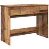 vidaXL toaletni stol s ogledalom starano drvo 100x45x76 cm | shoptok.hr