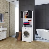 MID.YOU omarica za pralni stroj jutas, črna bela, 64 cm | Shoptok.si
