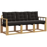  Set vanjskih sofa 3 kom. Bijela i crna | shoptok.hr