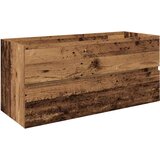  Ormarić za sudoper ugradbenim umivaonikom i slavinom Staro drvo Smeđa 100 x 38.5 x 45 cm | Shoptok.si