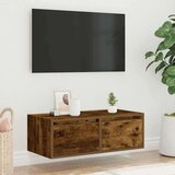 vidaXL TV ormarić s LED svjetlima boja dimljenog hrasta 75x35,5x25 cm | shoptok.hr