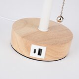  Brilagi - Stona lampa sa USB portom TABLON 1xE27/25W/230V hrast/bela | Eponuda.com