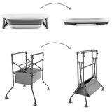 Kinderkraft Bubbly sklopivi stol za prematanje s kadicom, Grey | shoptok.hr