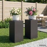  Stalak za biljke 2 pcs Crna 30 x 30 x 60 cm Čelik Slike