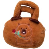  igračka-torba s ružom - 20cm - smeđa | shoptok.hr