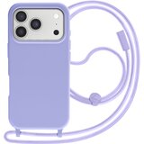 Avizar Ovitek za iPhone 17 Pro Max Soft Touch z vrvico za okoli vratu, Lavanda, (5000189624) | Shoptok.si