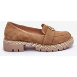 FILIPCZYK Elegant Suede Loafers Dark Beige Laverne