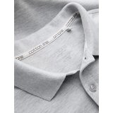 Ombre Men's BASIC single color pique knit polo shirt - grey | shoptok.hr