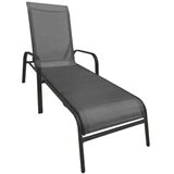MAKAO Ležaljka metalna 200x67x44 cm siva TT 710030 | ePonuda.com