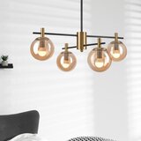  Luster na šipci LILOU 4xE14/5W/230V zlatna/crna/dimno bež | Eponuda.com