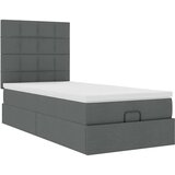 vidaXL Otomanski okvir kreveta s madraca tamnosivi 90x190cm tkanine Cijene