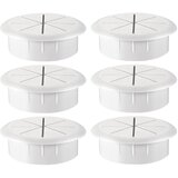 INF zaščita lukenj za kabel z namizno obrobo za žično obrobo 50 mm 6 kosov white, (21246924) Cene