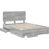  Konstrukcija postelje Siva Sonoma 140 x 200 cm Konstruiran les, (5000102592) | Shoptok.si