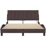  Okvir za krevet bez madraca Hanko tamnosmeđi 140 x 190 cm od tkanine | shoptok.hr