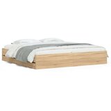 vidaXL Okvir za krevet s ladicama boja hrasta 200x200 cm drveni | shoptok.hr