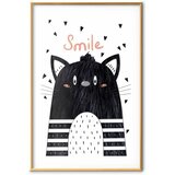  Plakat - Smile 40x60 Zlatni okvir s margom | shoptok.hr