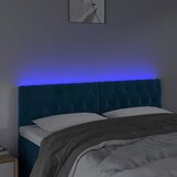  LED uzglavlje tamnoplavo 144x7x78/88 cm baršunasto | Eponuda.com