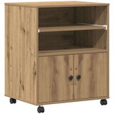  Stol za pisač s kotačima Artisan Oak 60x48x74 cm | shoptok.hr