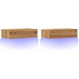 vidaXL TV omarica z LED lučkami 2 kosa artisan hrast 60x35x15,5 cm Cene