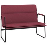  Klupa crvena boja vina 100x64x80 cm od tkanine | shoptok.hr