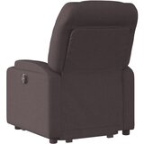  Naslonjač na podizanje tamnosmeđi od tkanine | shoptok.hr