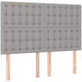  Uzglavlja 4 kom svjetlosivi 72 x 5 x 78/88 cm od tkanine | shoptok.hr