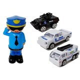  Policijski auto za igru sa malom figurom policajca - bijeli | shoptok.hr