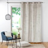 Douceur d intérieur Kremno bela zavesa iz rebrastega žameta 140x260 cm Casual – | Shoptok.si