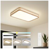 Brilagi LED prigušiva svetiljka MOLINA SQUARE LED/54W/230V hrast 60x40 cm + daljinski upravljač u