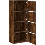 vidaXL Knjižna omara dimljeni hrast 40x24x102 cm inženirski les | Shoptok.si