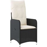 vidaXL 9-dijelni vrtni bistro set od poliratana s jastucima crni | shoptok.hr