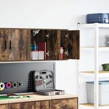 vidaXL Garažni zidni ormarići 2 kom boja hrasta od konstruiranog drva | shoptok.hr