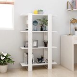 Ormarić za knjige / sobna pregrada bijeli 80 x 30 x 123,5 cm | shoptok.hr