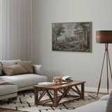  Slika - Temple on a hill - Greek architecture in subdued colours 60x40 U prirodnom drvenom okviru | shoptok.hr