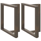  Noge za blagovaonski stol T-oblika 2 kom Crne 70x35x(72-73) cm Čelik | shoptok.hr