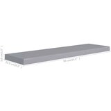vidaXL Stenske police 2 kosa sive 90x23,5x3,8 cm MDF | Shoptok.si