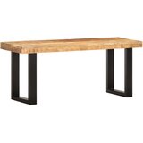  Klupa od grubog masivnog drva manga i čelika 110 cm | Eponuda.com