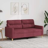  Dvosjed od tkanine crvena boja vina 140 cm | shoptok.hr