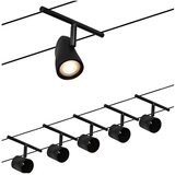 PAULMANN 94469 - SET 5x GU5.3/10W Kompletan kablovski sistem CUP 230V crna | Eponuda.com