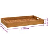  Pladanj za posluživanje 60 x 35 cm od masivne tikovine | shoptok.hr