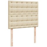  s oprugama i madracem krem 120 x 200 cm od tkanine | shoptok.hr