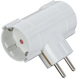 Commel strujni razdjelnik dvostruki (bijele boje, 16 a, 3.500 w) | shoptok.hr