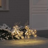  LED Riječni jeleni s 40 LED svjetlima 2 pcs Topla bijela PET | shoptok.hr