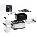 Bestron Cvrtnik DF402B, 2000W, 3 košare, nerjaveče jeklo | Shoptok.si