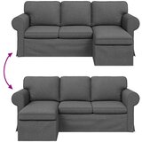 SOFA Kavč Temno siva, (5000146038) | Shoptok.si