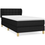 Box spring krevet s madracem crni 80 x 200 cm od tkanine | shoptok.hr