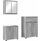  Set namještaja za kupaonicu 3 kom. Siva Sonoma | shoptok.hr