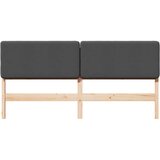  Tapecirani uzglavlje s uzglavljem Smeđa i tamno siva 180 cm | shoptok.hr