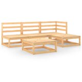The Living Store Vrtna sedežna garnitura 5-delna trdna borovina - Vrtna Sedežna Garnitura, (21422418) | Shoptok.si